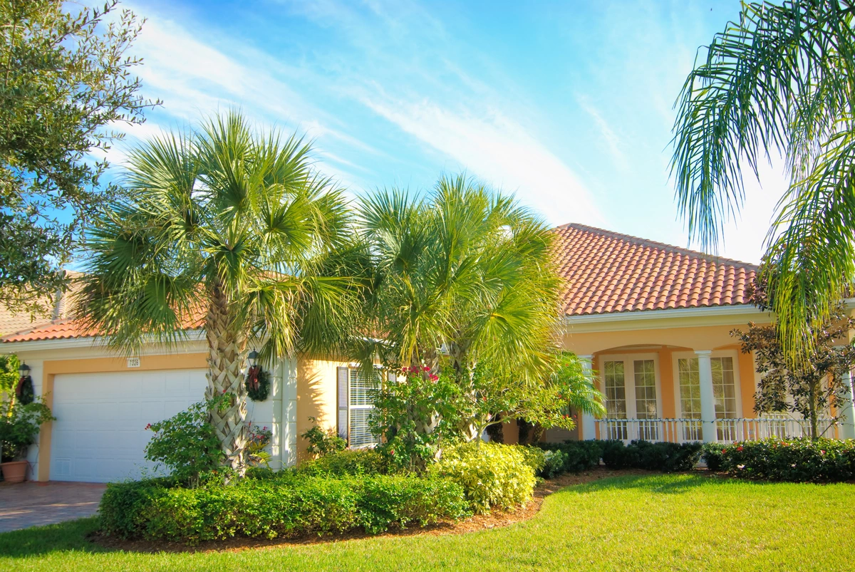 exterior of Florida home with a tile roof