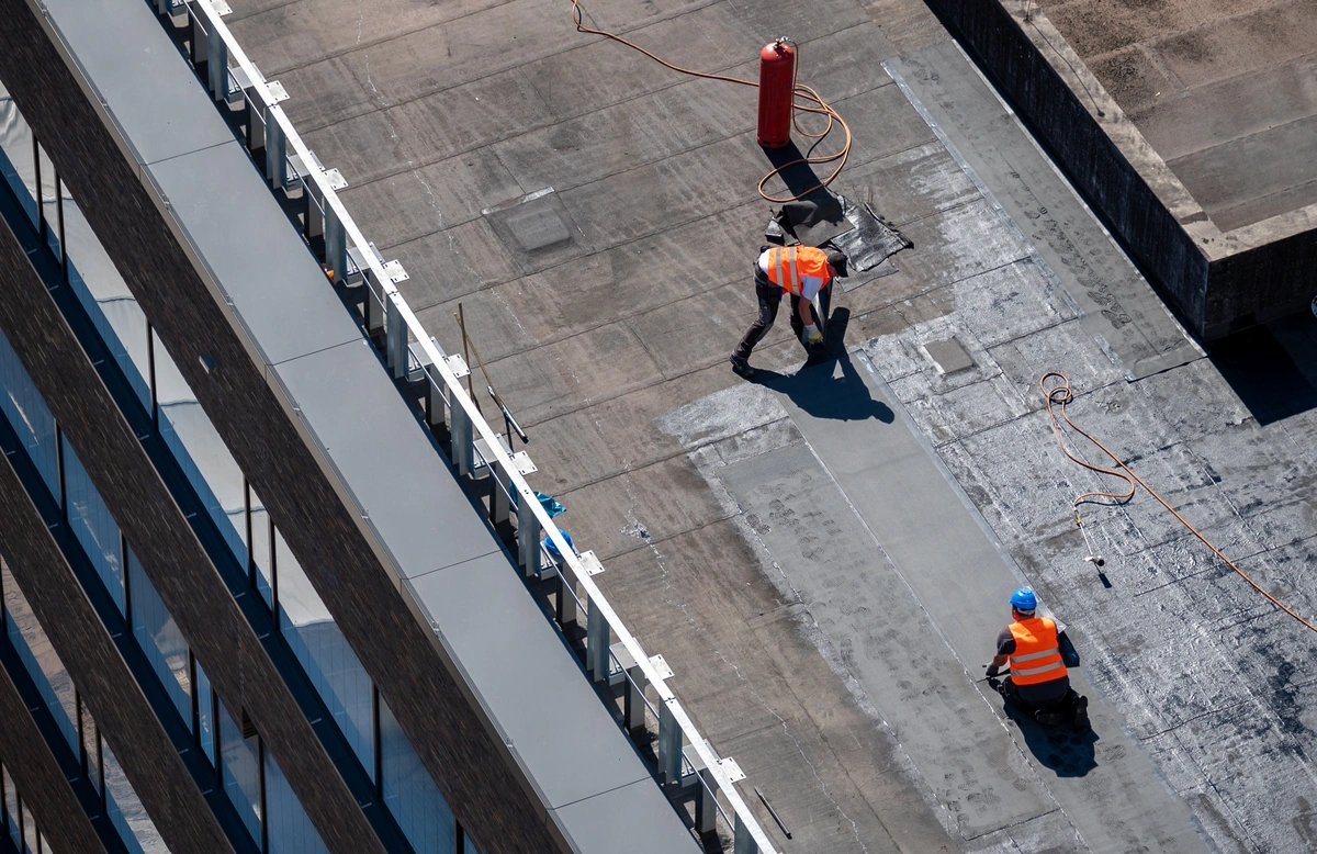flat roof installation