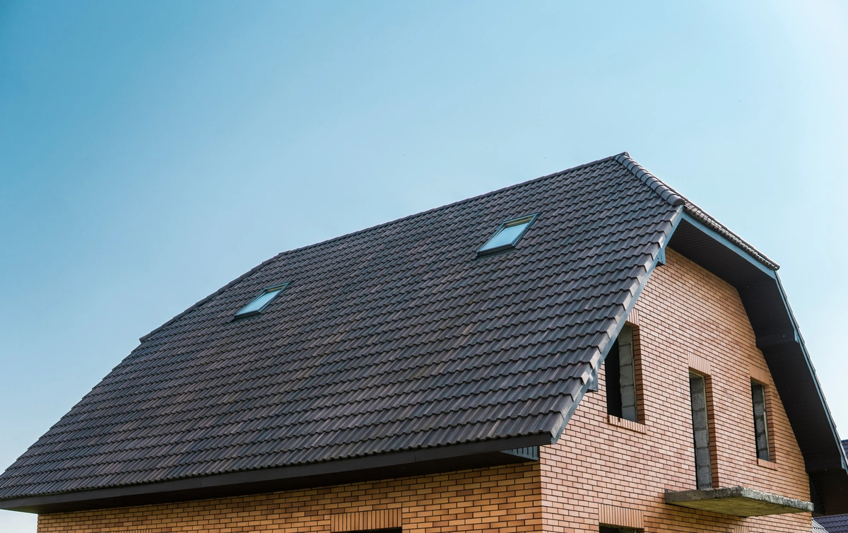 concrete tile roof home
