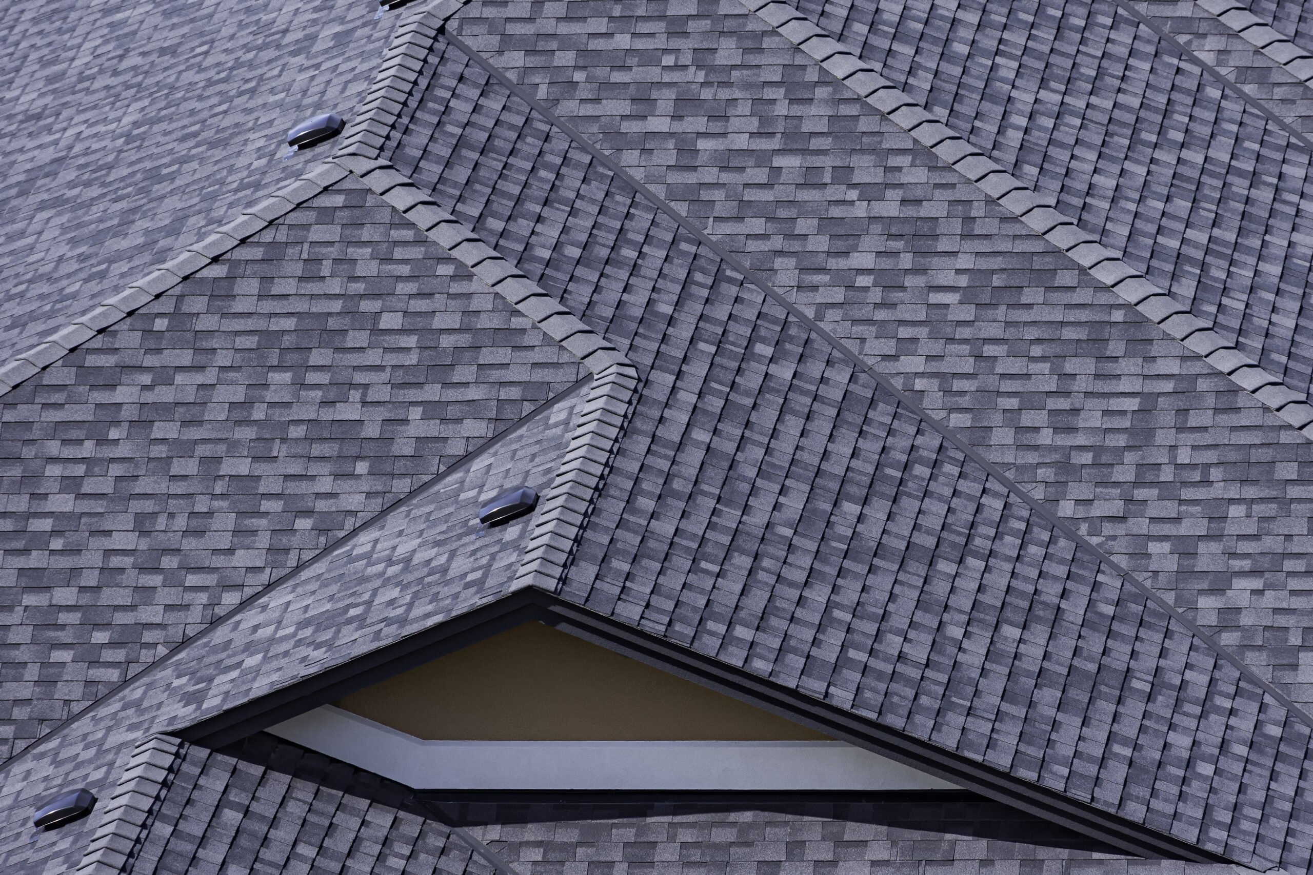 aerial view asphalt roof