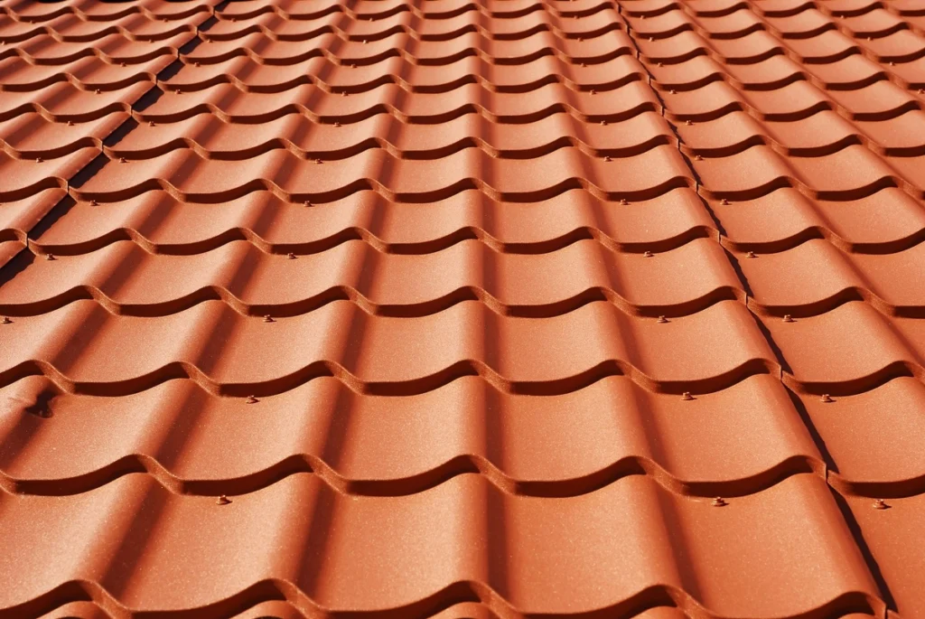 roofing with Spanish metal tiles roofer